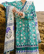 Almirah Light Turquoise Lawn Suit (2 Pcs)- Pakistani Designer Lawn Suits