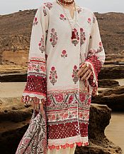 Almirah Off-white Lawn Suit (2 Pcs)- Pakistani Designer Lawn Suits