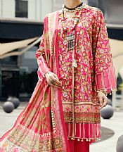 Almirah Hot Pink Cambric Suit (2 Pcs)- Pakistani Designer Lawn Suits