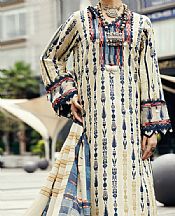 Almirah Ivory Cambric Suit (2 Pcs)- Pakistani Designer Lawn Suits