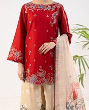 Almirah Red Lawn Suit- Pakistani Designer Lawn Suits
