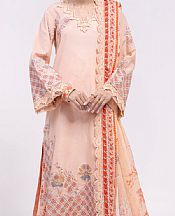Almirah Light Peach Lawn Suit- Pakistani Designer Lawn Suits