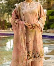 Almirah Peach Lawn Suit- Pakistani Designer Lawn Suits