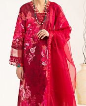 Almirah Wine Red Lawn Suit- Pakistani Designer Lawn Suits