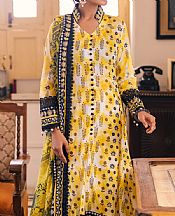 Al Zohaib Yellow Cambric Suit- Pakistani Designer Lawn Suits