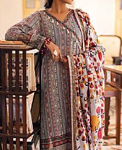 Al Zohaib Grey Cambric Suit- Pakistani Lawn Dress
