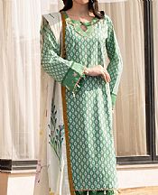Al Zohaib Light Moss Green Lawn Suit- Pakistani Designer Lawn Suits