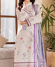 Al Zohaib Off White Lawn Suit- Pakistani Lawn Dress