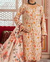 Al Zohaib Peach Lawn Suit- Pakistani Lawn Dress