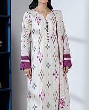 Al Zohaib Off-white Lawn Suit- Pakistani Lawn Dress