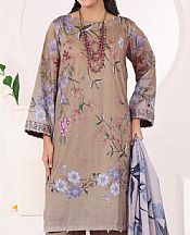 Al Zohaib Beige Lawn Suit- Pakistani Lawn Dress