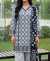 Light Grey/Black Lawn Suit
