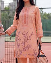 Peach Lawn Suit