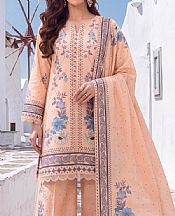 Peach Lawn Suit