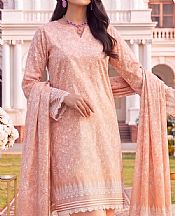 Peach Lawn Suit