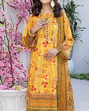 Al Zohaib Saffron Mango Cambric Suit- Pakistani Winter Clothing