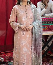 Al Zohaib Peach Lawn Suit- Pakistani Lawn Dress
