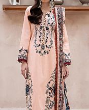 Al Zohaib Peach Lawn Suit- Pakistani Lawn Dress