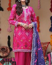Al Zohaib Hot Pink Lawn Suit- Pakistani Designer Lawn Suits