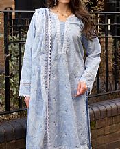 Al Zohaib Cloudy Blue Lawn Suit- Pakistani Lawn Dress