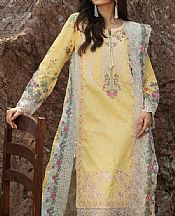 Al Zohaib Sand Gold Lawn Suit- Pakistani Designer Lawn Suits