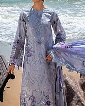Al Zohaib Lavender Lawn Suit- Pakistani Lawn Dress