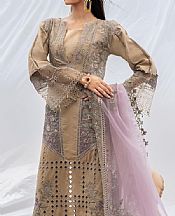 Al Zohaib Tan Lawn Suit- Pakistani Designer Lawn Suits