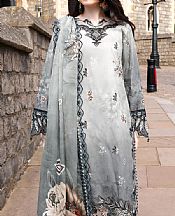 Al Zohaib Grey Lawn Suit- Pakistani Lawn Dress
