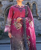 Al Zohaib Raspberry Rose Lawn Suit- Pakistani Lawn Dress