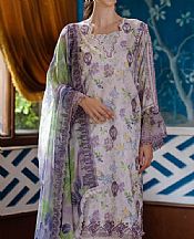 Al Zohaib Lilac/Grey Lawn Suit- Pakistani Designer Lawn Suits
