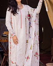 Mahiymaan White Lawn Suit- Pakistani Lawn Dress