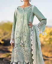 Mahiymaan Pistachio Green Lawn Suit- Pakistani Lawn Dress