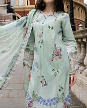 Al Zohaib Mint Green Lawn Suit- Pakistani Designer Lawn Suits