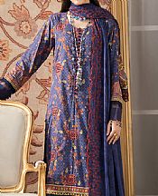 Al Zohaib Mulled Wine Cambric Suit- Pakistani Winter Dress