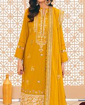 Al Zohaib Mustard Jacquard Suit- Pakistani Lawn Dress