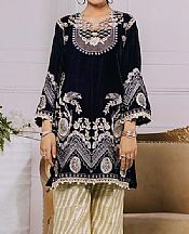 Black Velvet Kurti- Pakistani Winter Dress
