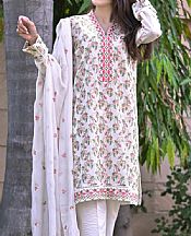 Anamta White Lawn Suit- Pakistani Lawn Dress