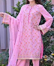 Anamta Orchid Pink Lawn Suit- Pakistani Designer Lawn Suits