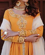 Orange Cotton Suit- Pakistani Winter Dress