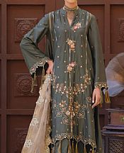 Feldgrau Grey Cotton Suit- Pakistani Winter Dress