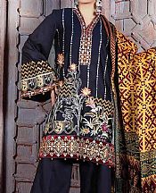 Anamta Black Khaddar Suit- Pakistani Winter Clothing