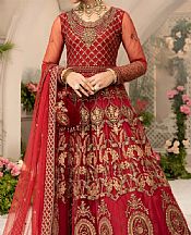 Red Net Suit- Pakistani Designer Chiffon Suit