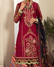 Anamta Maroon Lawn Suit- Pakistani Designer Lawn Suits