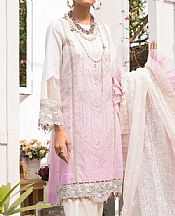 White/Lilac Lawn Suit