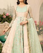Anamta Light Green Organza Suit- Pakistani Chiffon Dress