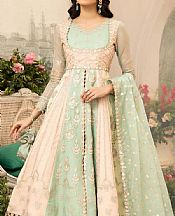 Anamta Light Green Organza Suit- Pakistani Designer Chiffon Suit