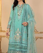Anamta Turquoise Lawn Suit- Pakistani Lawn Dress