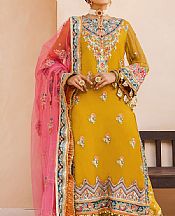Mustard Chiffon Suit- Pakistani Chiffon Dress
