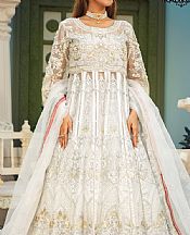 Areesha White Organza Suit- Pakistani Designer Chiffon Suit