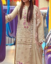Tan Lawn Suit- Pakistani Designer Lawn Dress